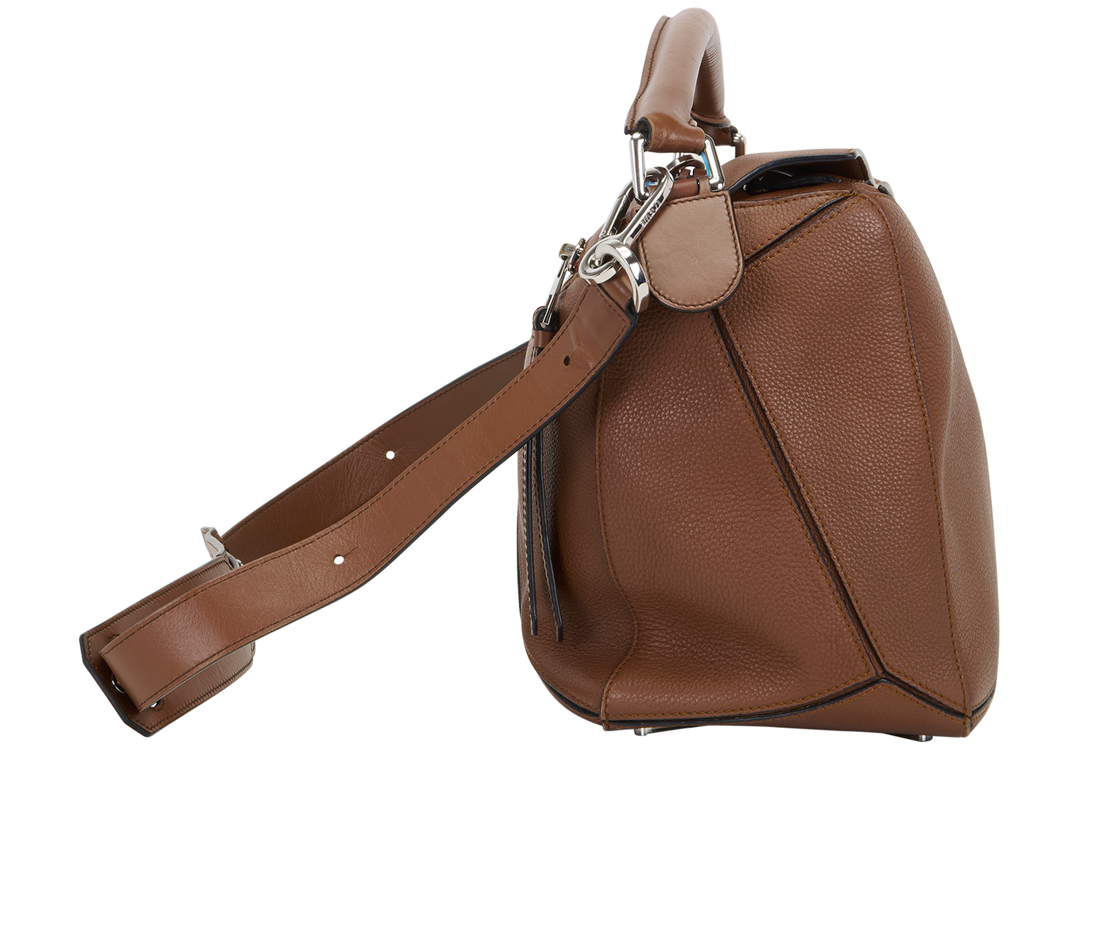 Large Puzzle Bag, &pound;2,100, Handbags, Tan, Leather, Side view